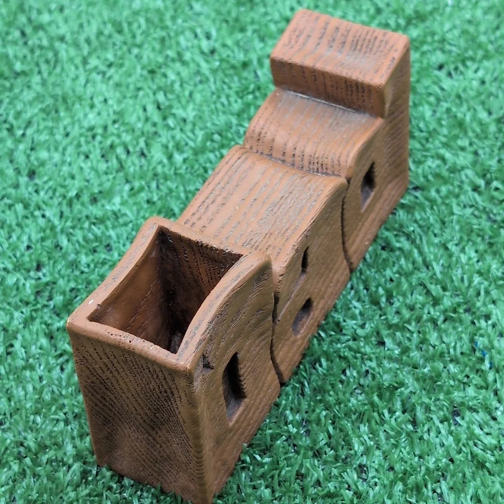 VTG Dad Pen‎ Holder Wood Resin Sculpture Father's Day Gift